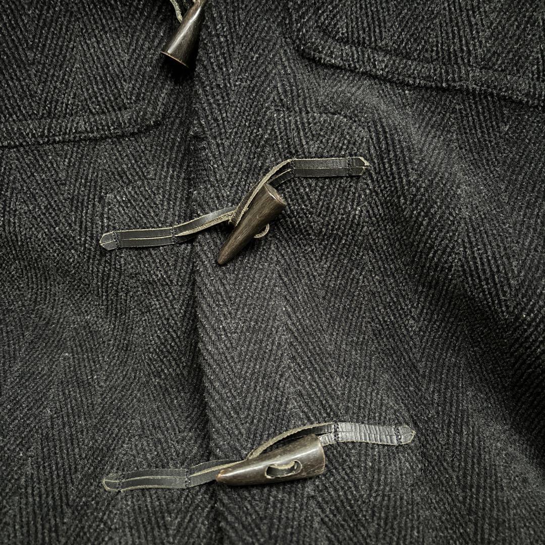 GLOVERALL ムーアブルック グレー ヘリンボーン ダッフルコート