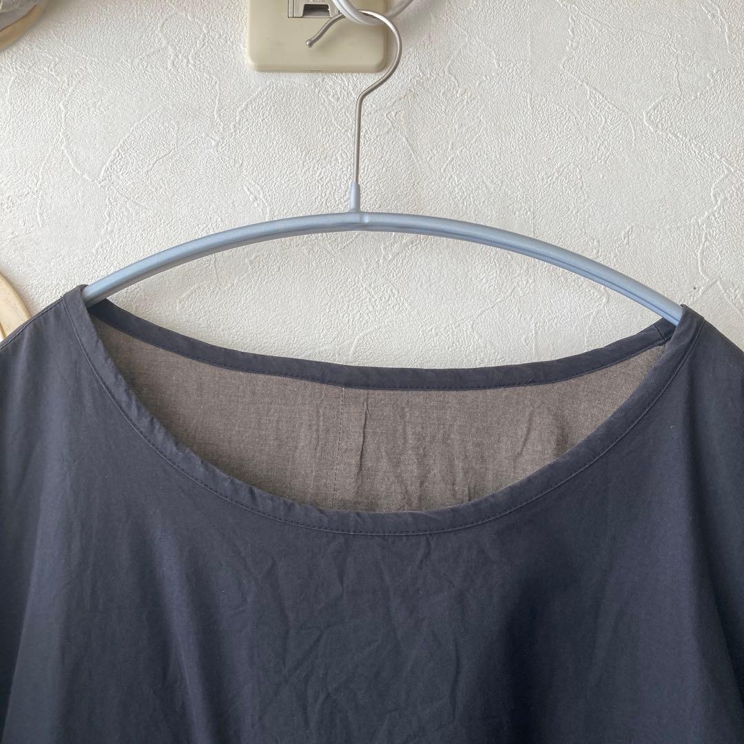 YOKO SAKAMOTO プルオーバー リバーシブル ブラック カーキ