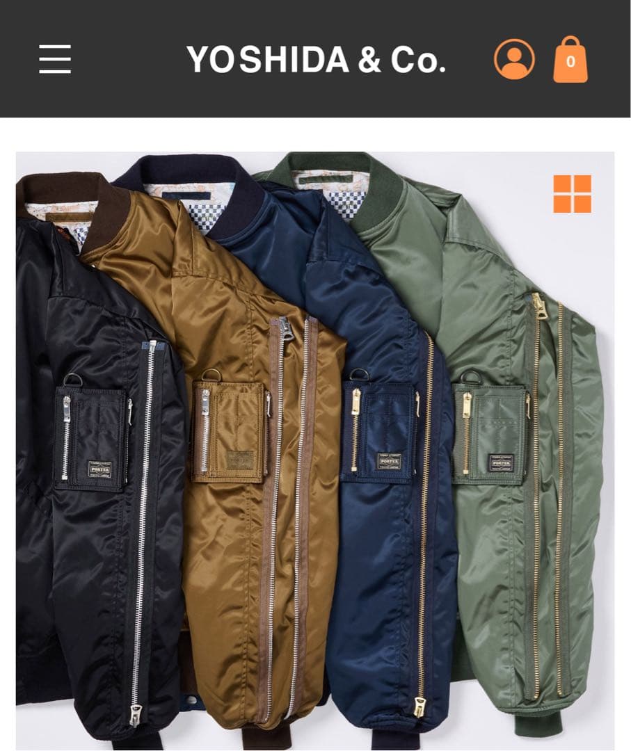 ★1月限定★PORTER/BUZZ RICKSON'S MA-1 アイアンブルー