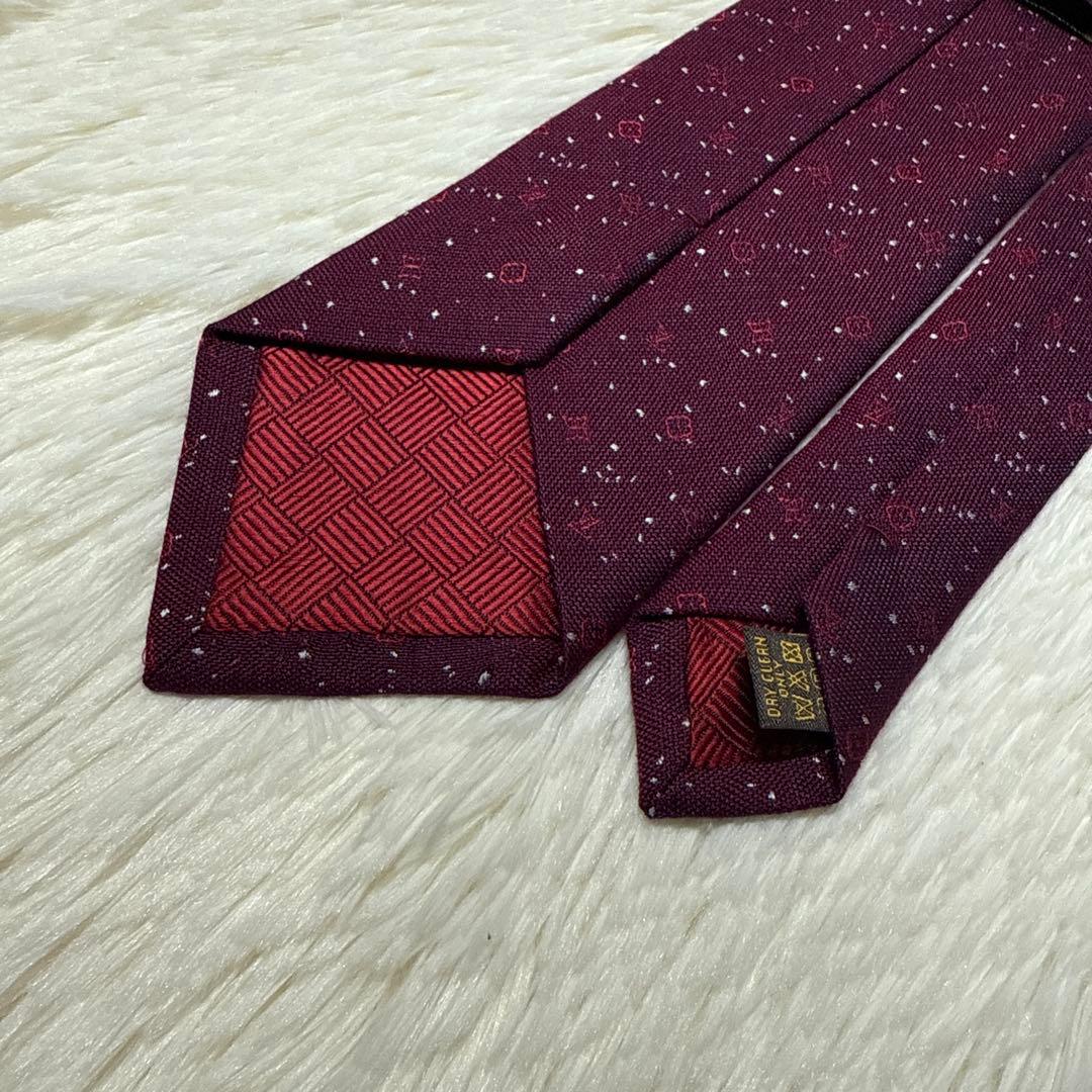 【美品】LOUIS VUITTON ネクタイ　高級シルク　モノグラム