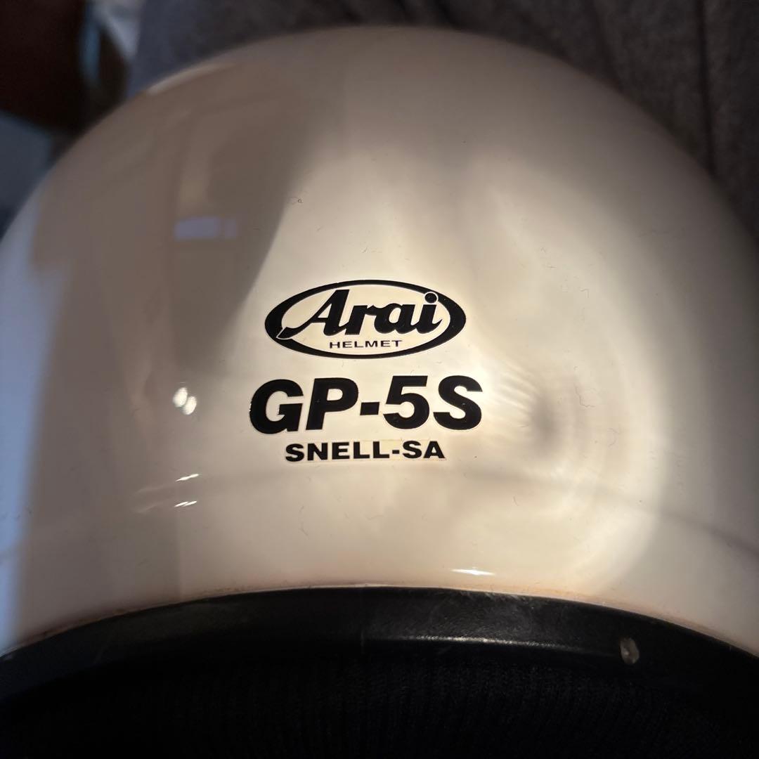 Arai フルフェイスGP5S ホワイト シールド１枚おまけ サイズ59-60