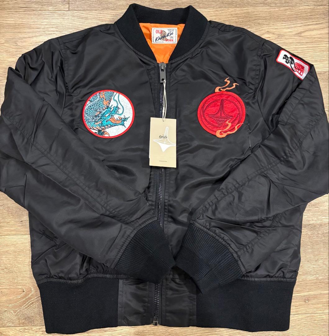 【未使用】KaraKuｘ中坪宏太　刺繍入りフライトジャケット