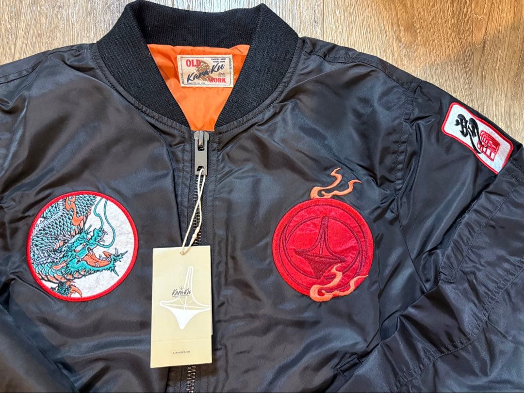 【未使用】KaraKuｘ中坪宏太　刺繍入りフライトジャケット