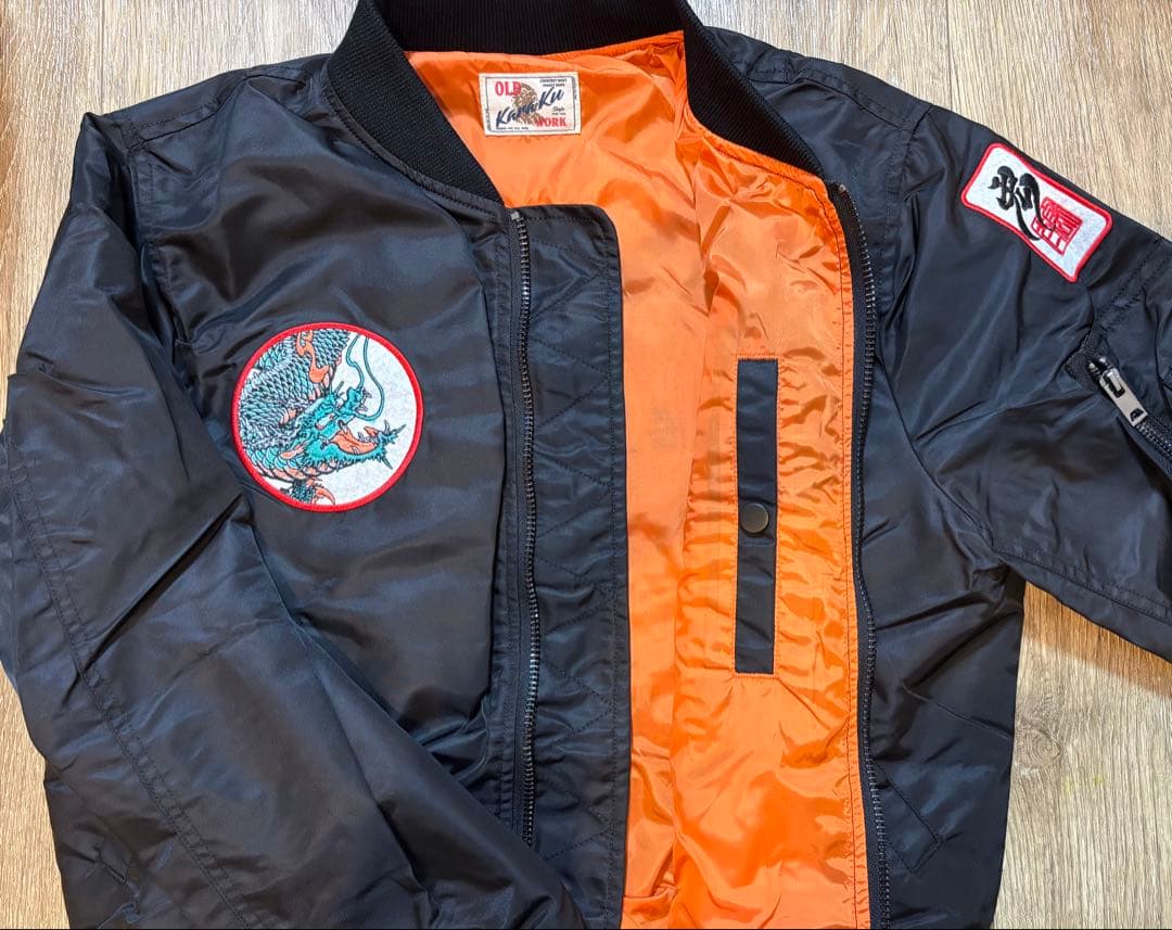 【未使用】KaraKuｘ中坪宏太　刺繍入りフライトジャケット