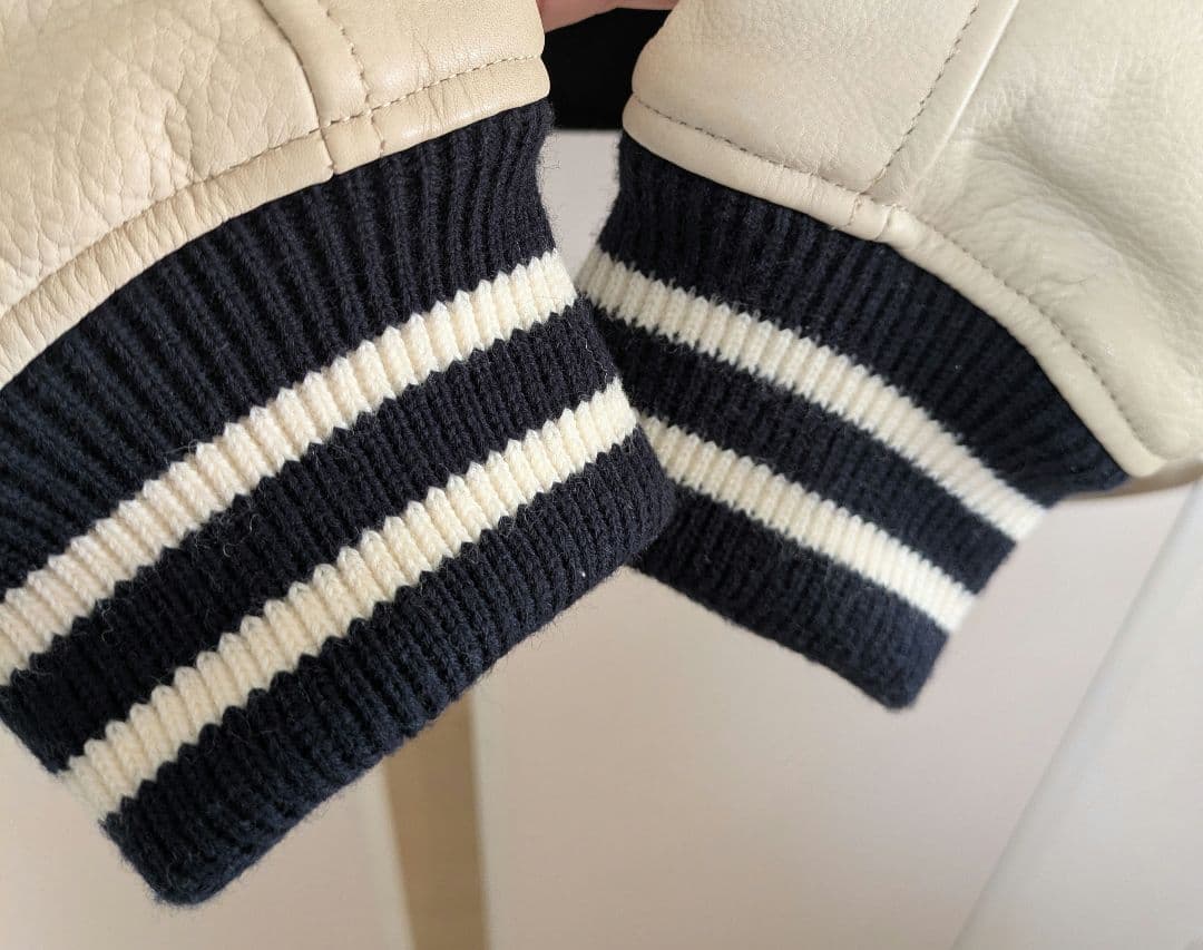 J. Press スタジャン 02 ネイビー/ホワイト　Ｌサイズ