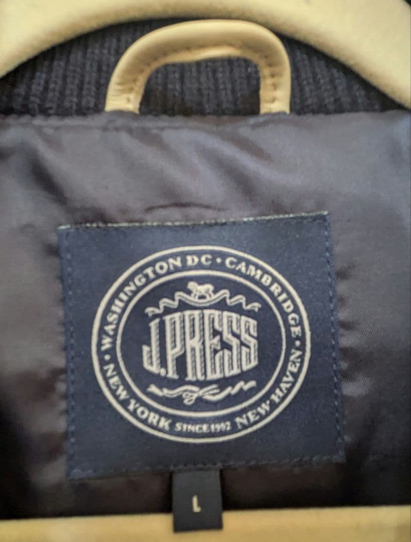 J. Press スタジャン 02 ネイビー/ホワイト　Ｌサイズ