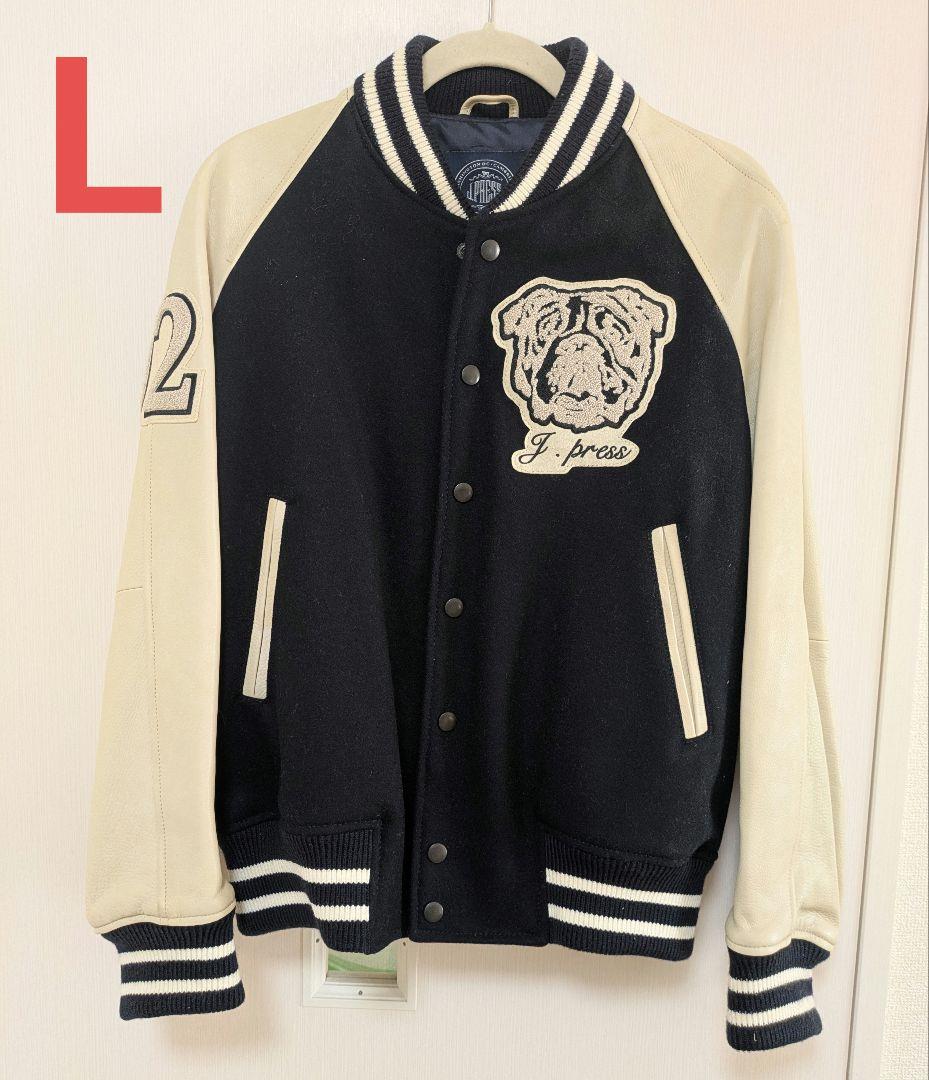 J. Press スタジャン 02 ネイビー/ホワイト　Ｌサイズ