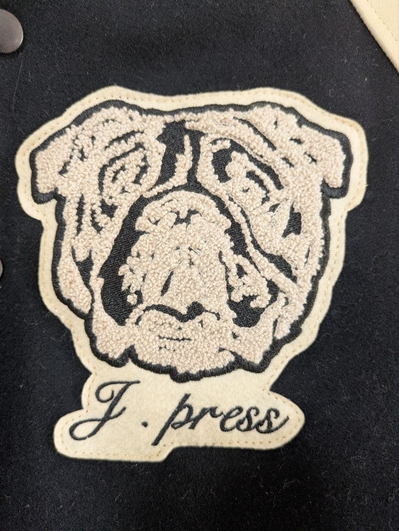 J. Press スタジャン 02 ネイビー/ホワイト　Ｌサイズ