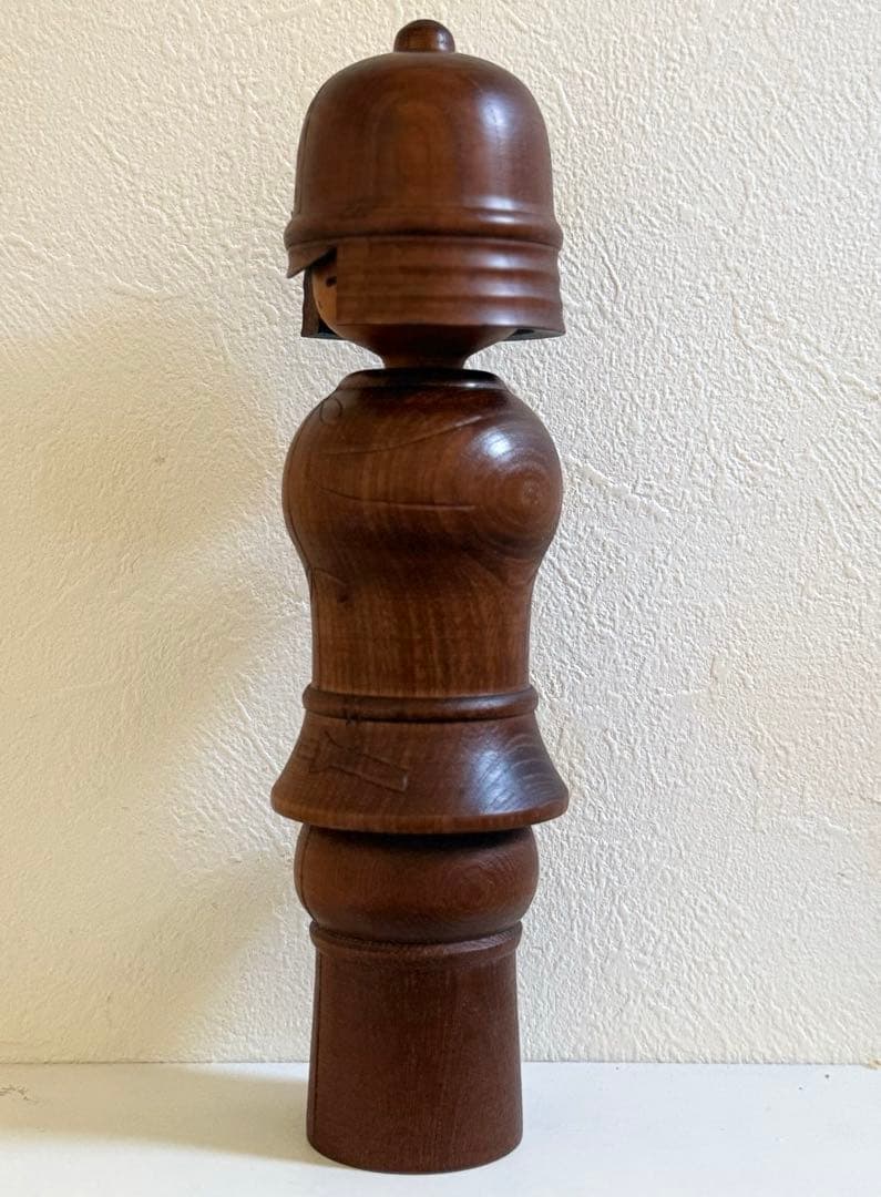 【希少・大型】創作こけし 関口三作 作「武人」高さ約27cm