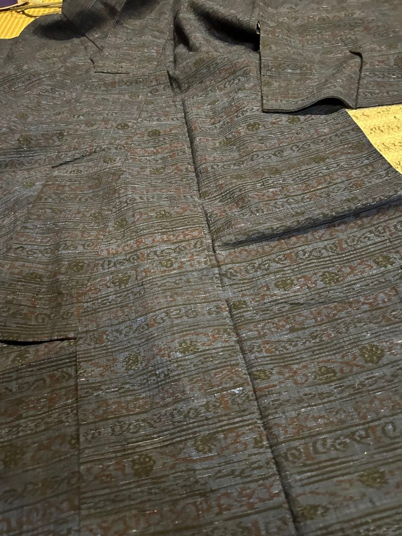 結城縮　奥順　着物