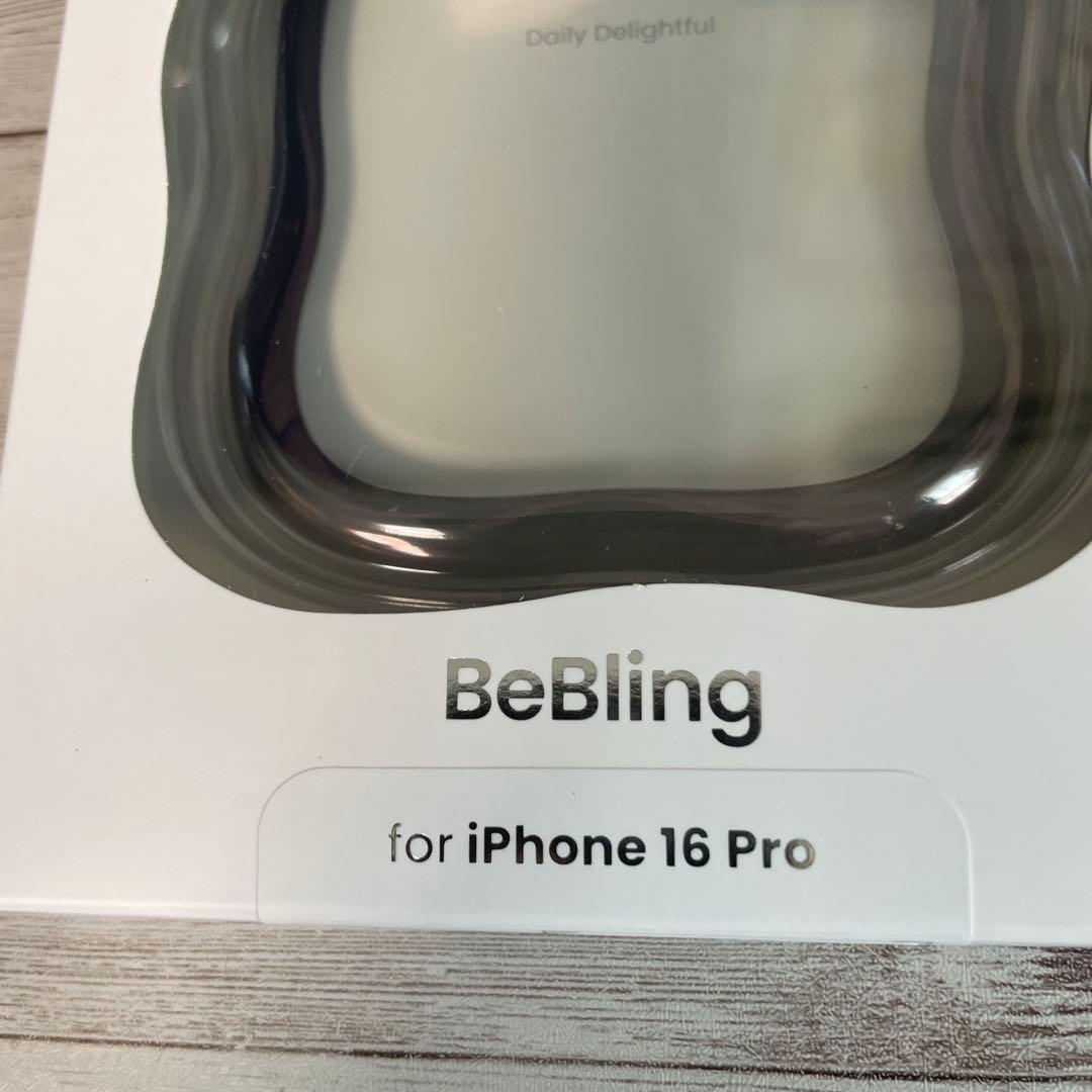 新品iPhone16proブラックとリングセットifaceBeBling