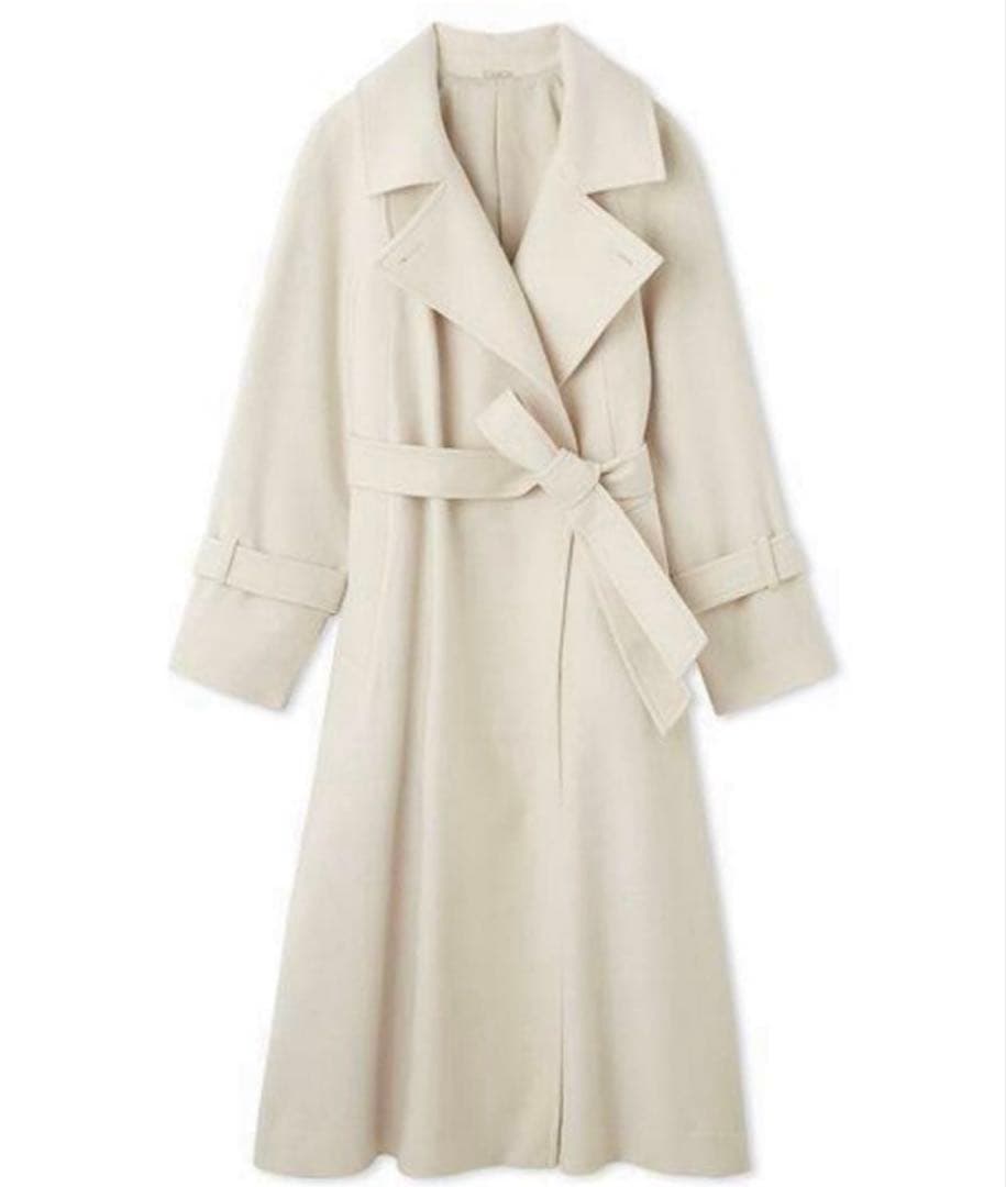 snidel ウールカシミヤスタンドカラーコート アイボリー サイズ0