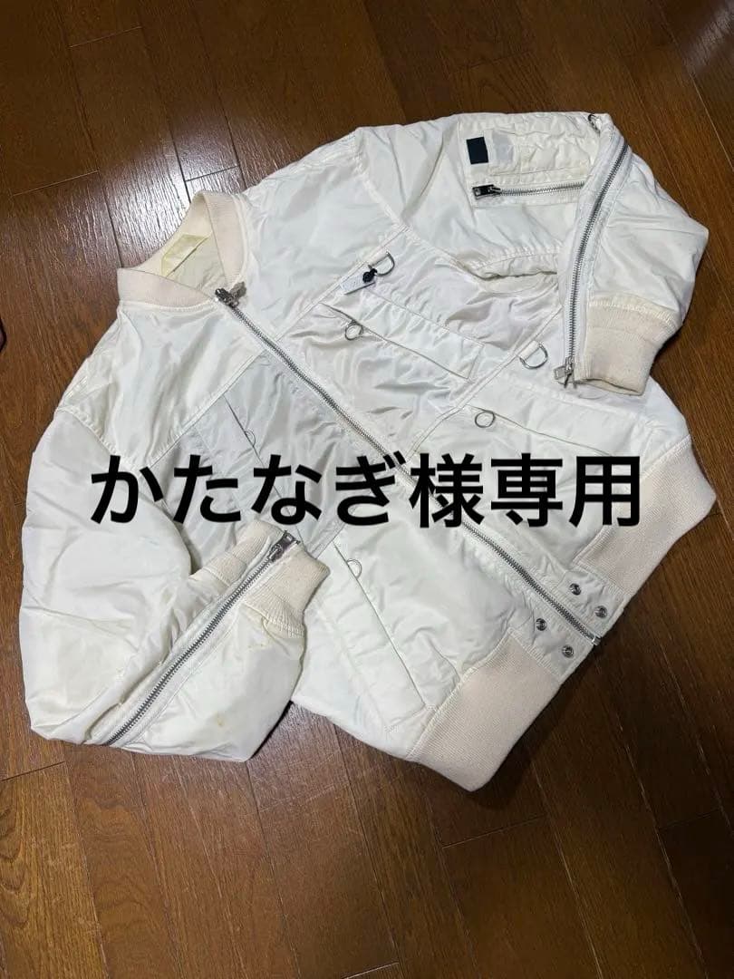 値下げ DIESEL フライトジャケット　ＸＬ　オフホワイト系