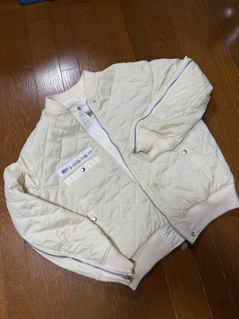 値下げ DIESEL フライトジャケット　ＸＬ　オフホワイト系