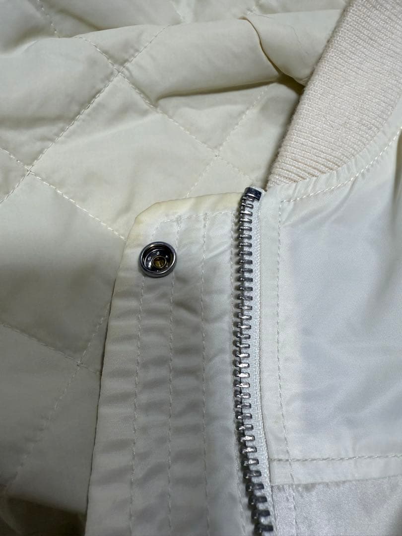 値下げ DIESEL フライトジャケット　ＸＬ　オフホワイト系