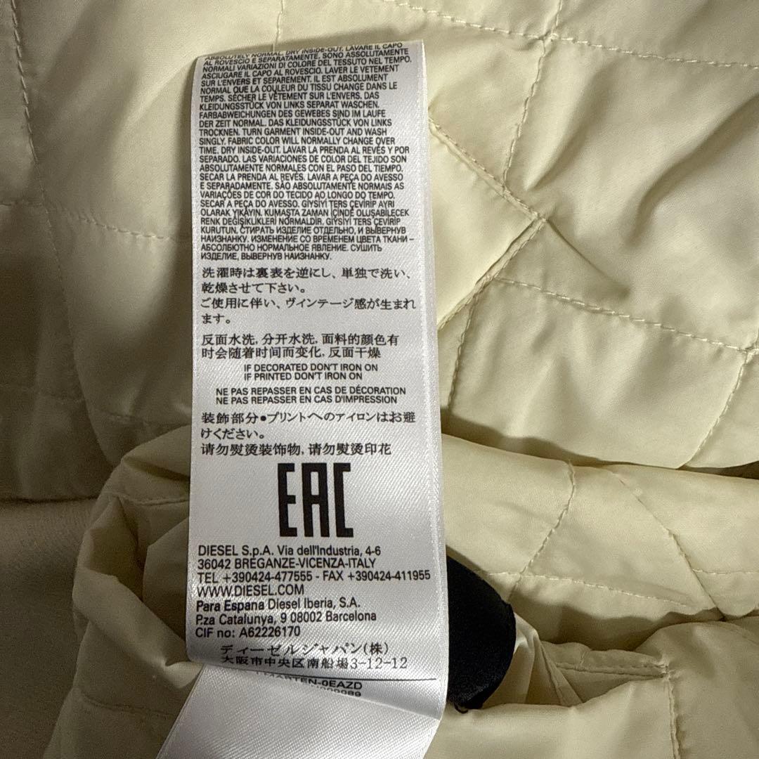 値下げ DIESEL フライトジャケット　ＸＬ　オフホワイト系