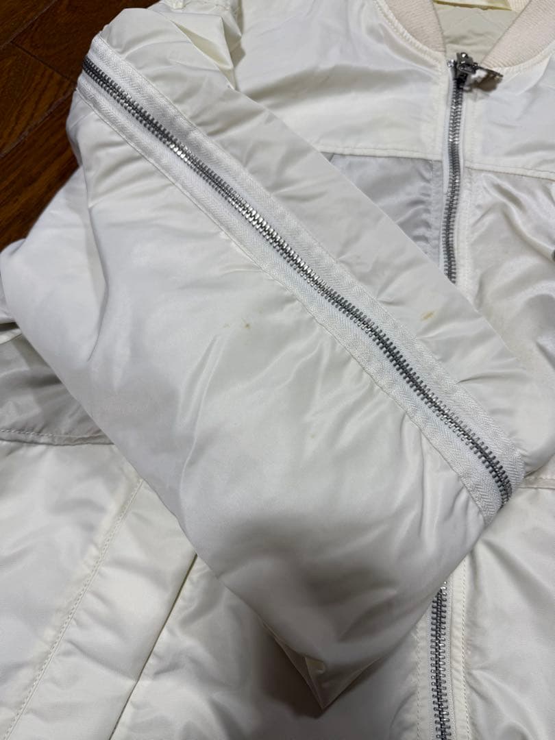 値下げ DIESEL フライトジャケット　ＸＬ　オフホワイト系