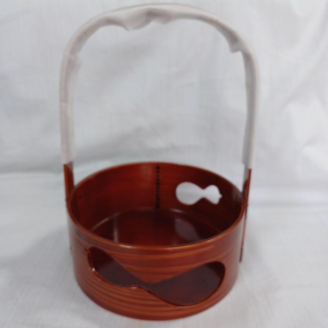 飛騨春慶曲瓢透手付煙草盆