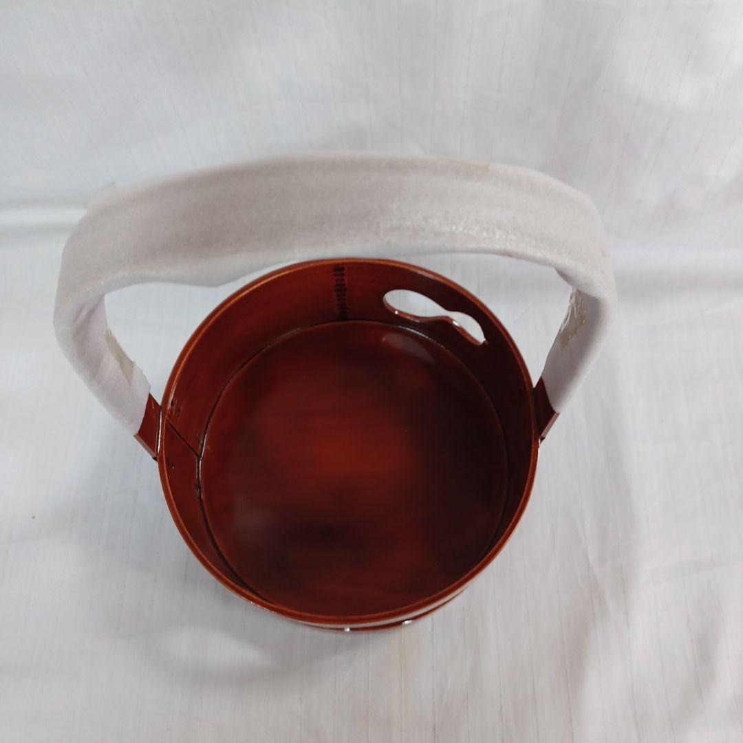 飛騨春慶曲瓢透手付煙草盆