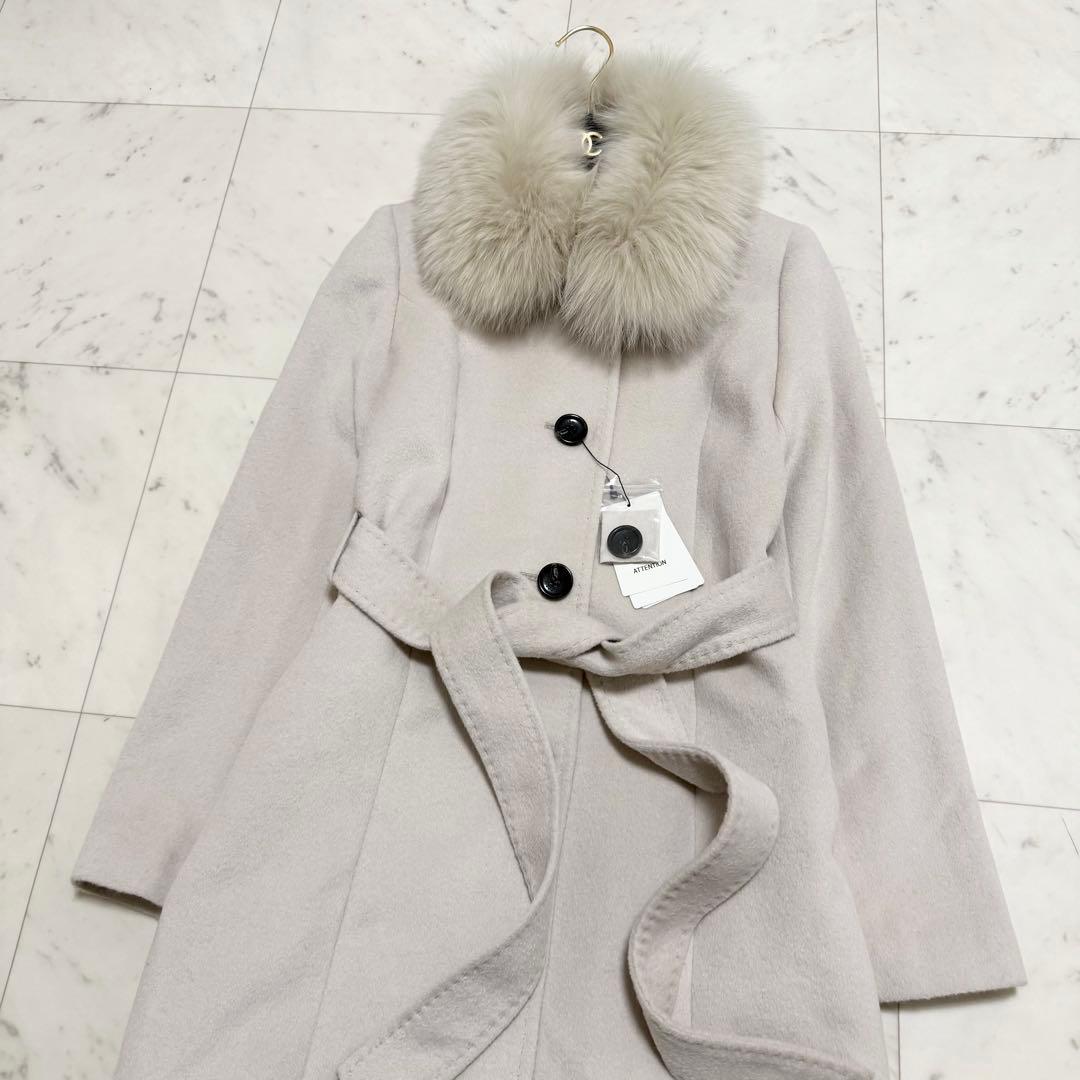 新品❤️最高級　ketty ロングコート　ブルーフォックス　アンゴラ　Mサイズ