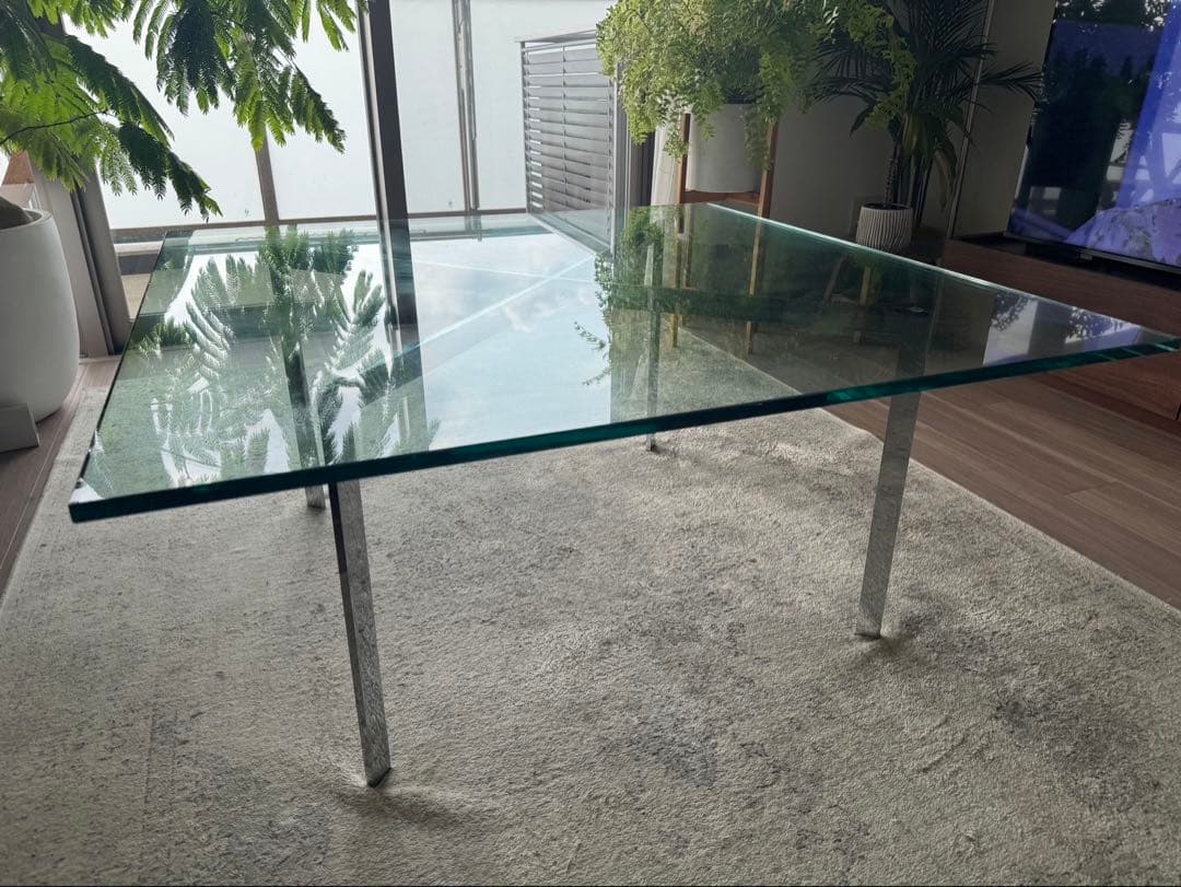バルセロナコーヒーテーブル/ガラステーブル/ローテーブル