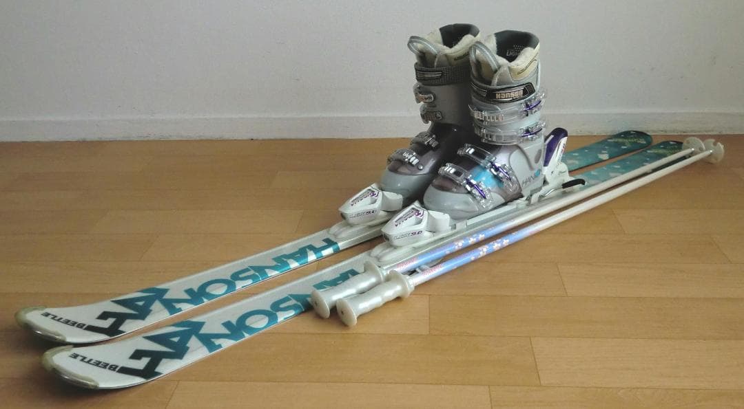 ■■1月限定■送料無料■女性用スキーフルセット■板140靴24.5■メンテ付■■