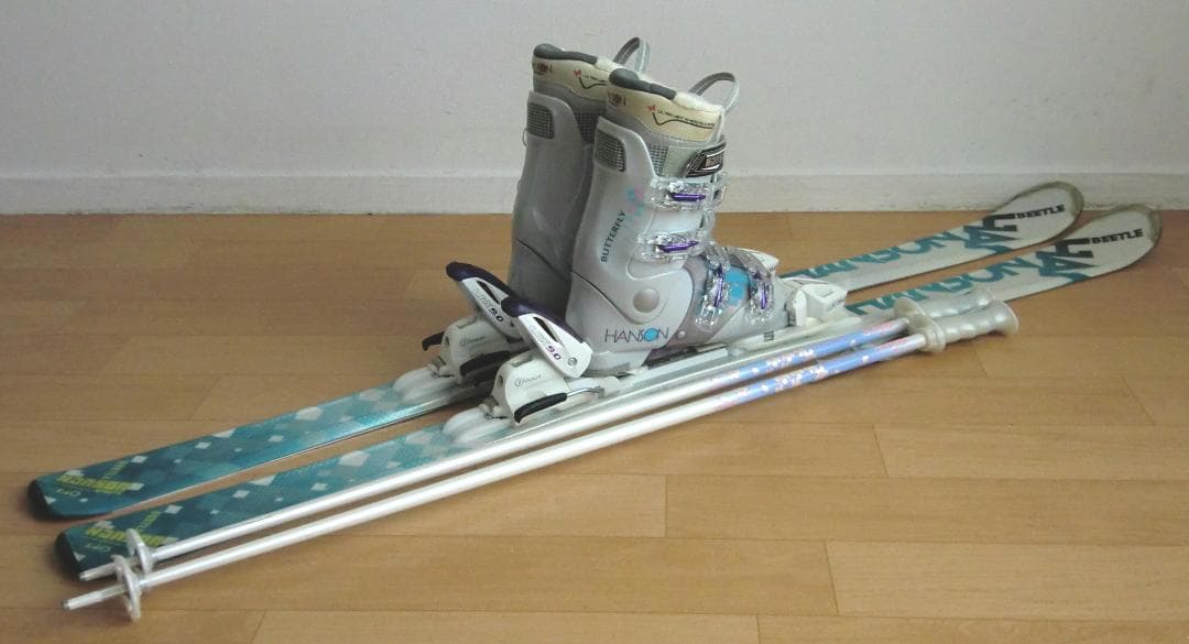 ■■1月限定■送料無料■女性用スキーフルセット■板140靴24.5■メンテ付■■
