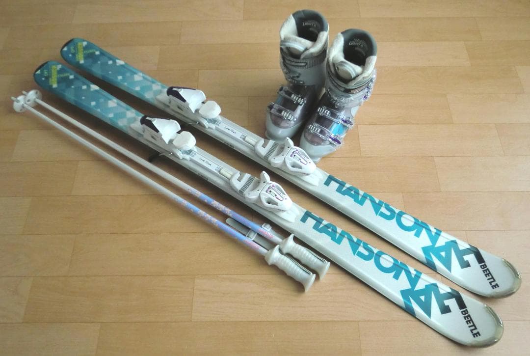 ■■1月限定■送料無料■女性用スキーフルセット■板140靴24.5■メンテ付■■