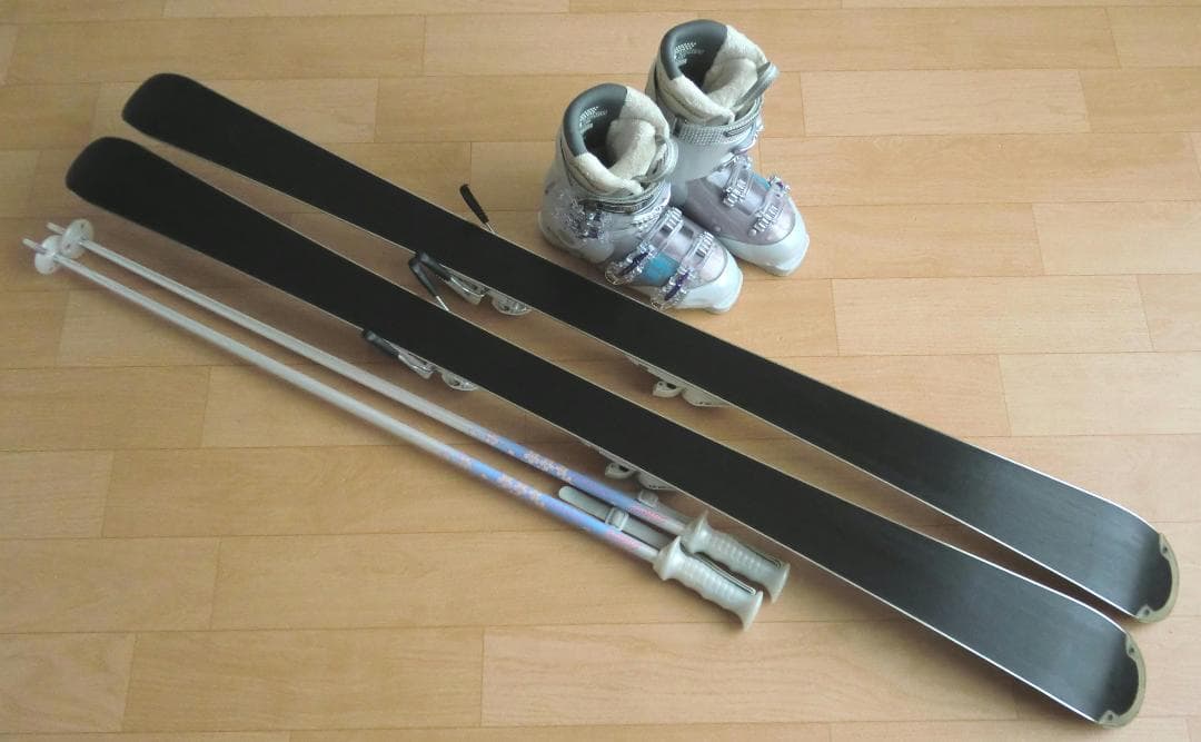 ■■1月限定■送料無料■女性用スキーフルセット■板140靴24.5■メンテ付■■