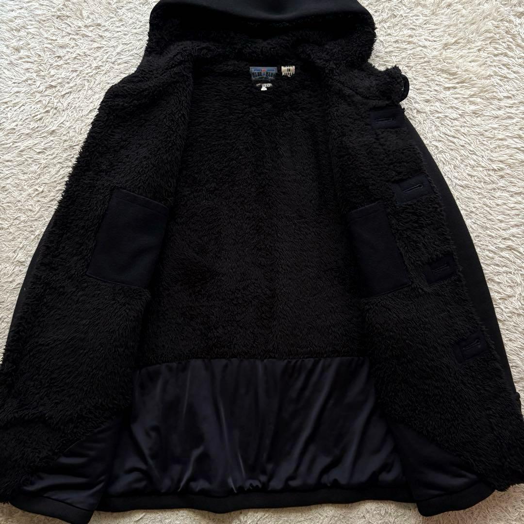★希少 Lサイズ★ BLUE BLUE ボア フード コート ヘビースウェット
