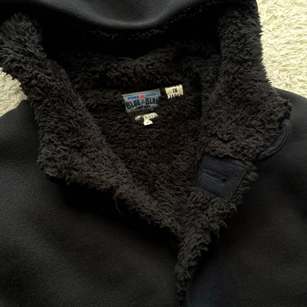 ★希少 Lサイズ★ BLUE BLUE ボア フード コート ヘビースウェット