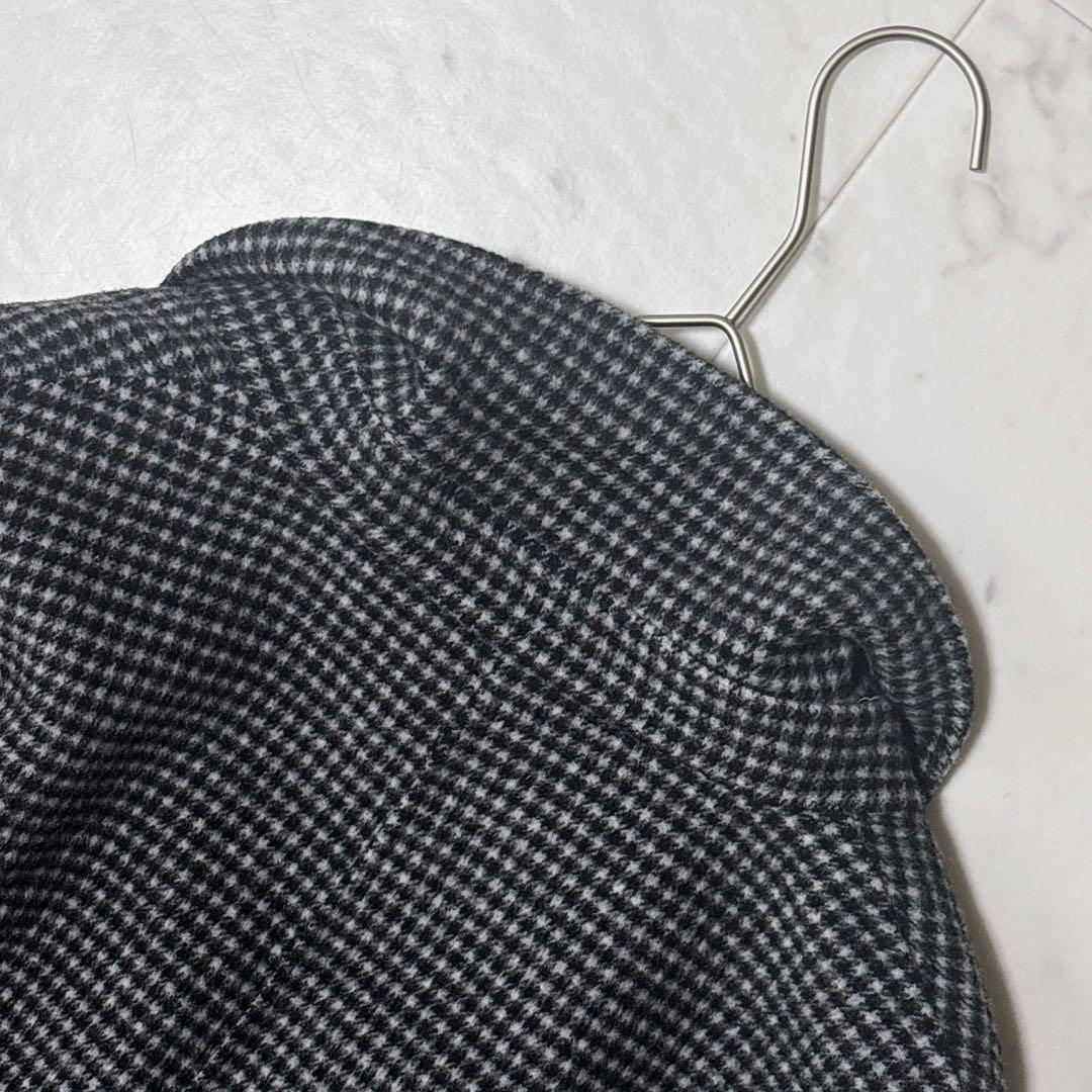 極美品 レリューム 23AW ゆったり ウールナイロンリバージャケット 千鳥柄