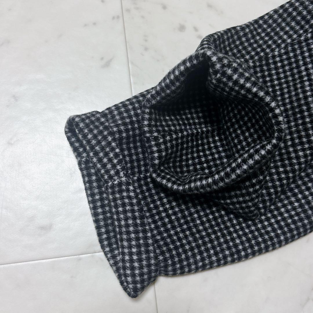 極美品 レリューム 23AW ゆったり ウールナイロンリバージャケット 千鳥柄