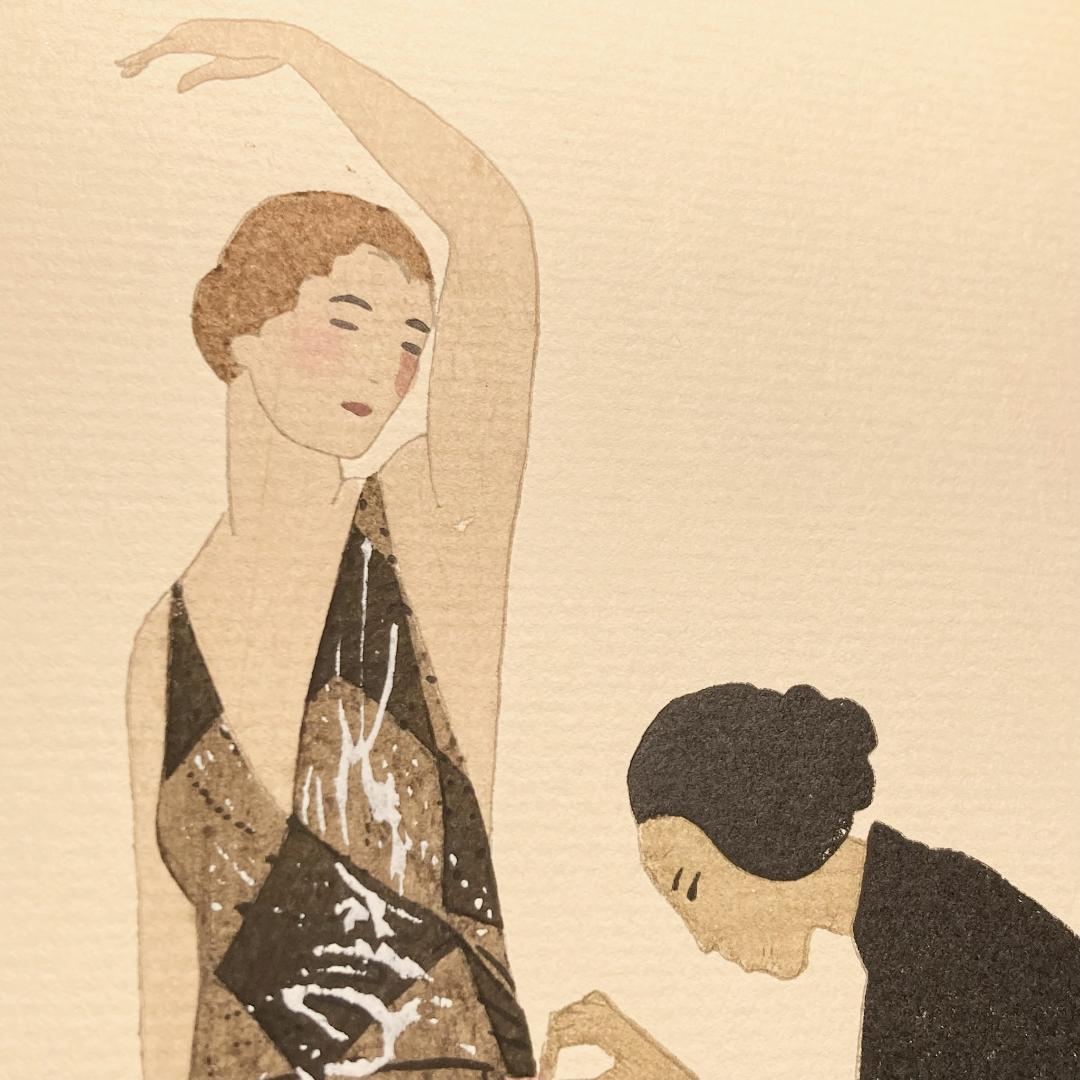 A.E.マルティ☆ファッションプレートLA SOUBRETTE ANNAMITE