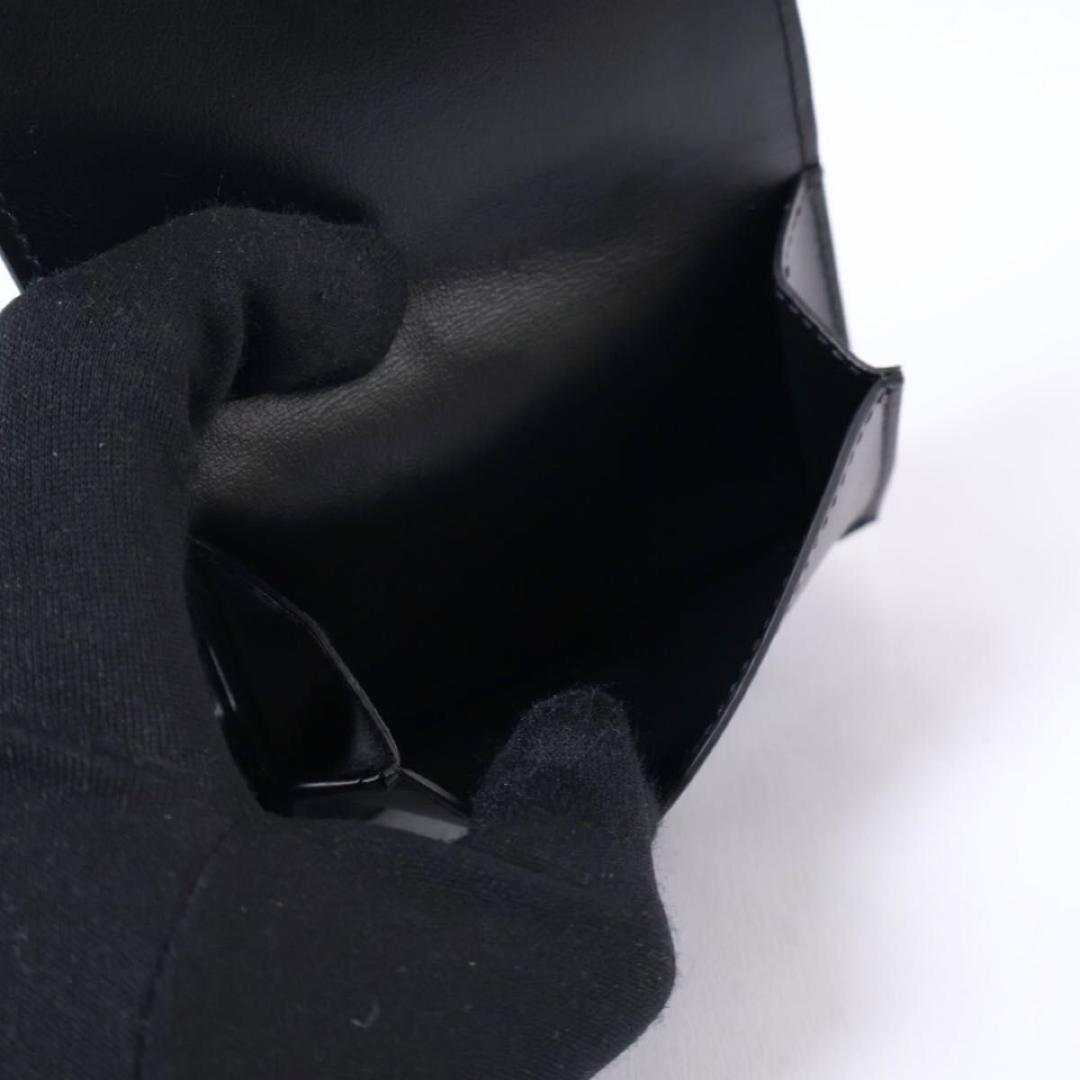 【超極美品】BOTTEGAVENETA 三つ折り財布　イントレチャート　黒