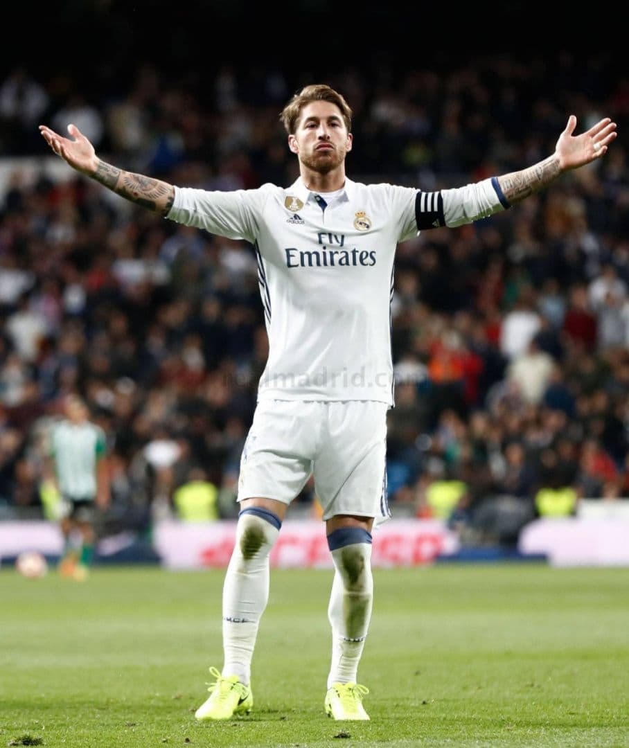 【稀少】アディダス レアルマドリード 2016/17 セルヒオラモスHユニ #4