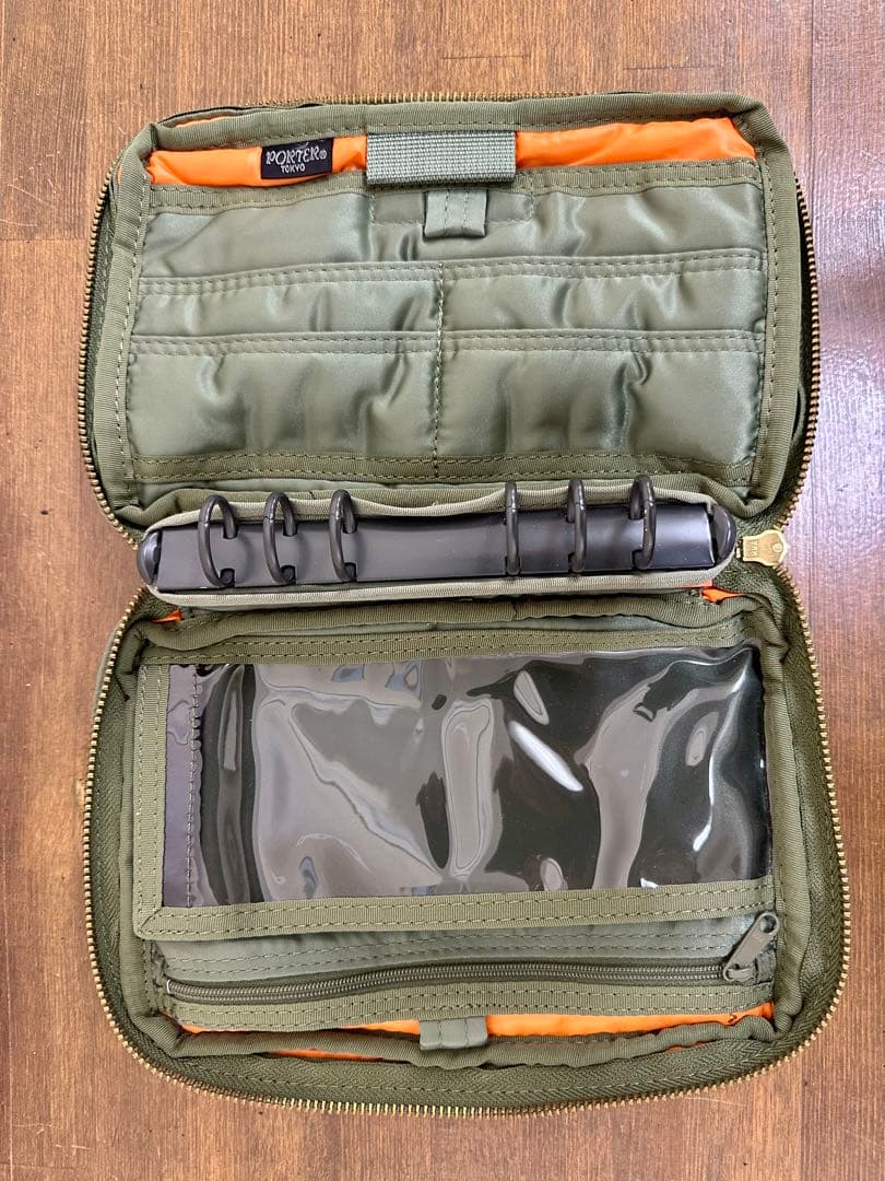 【美品】PORTER 吉田カバン　タンカー　システム手帳　グリーン
