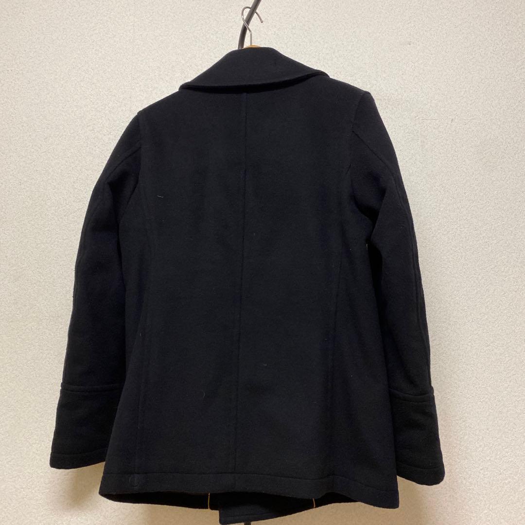 SEALUP ウールピーコート 黒 ダブルブレスト