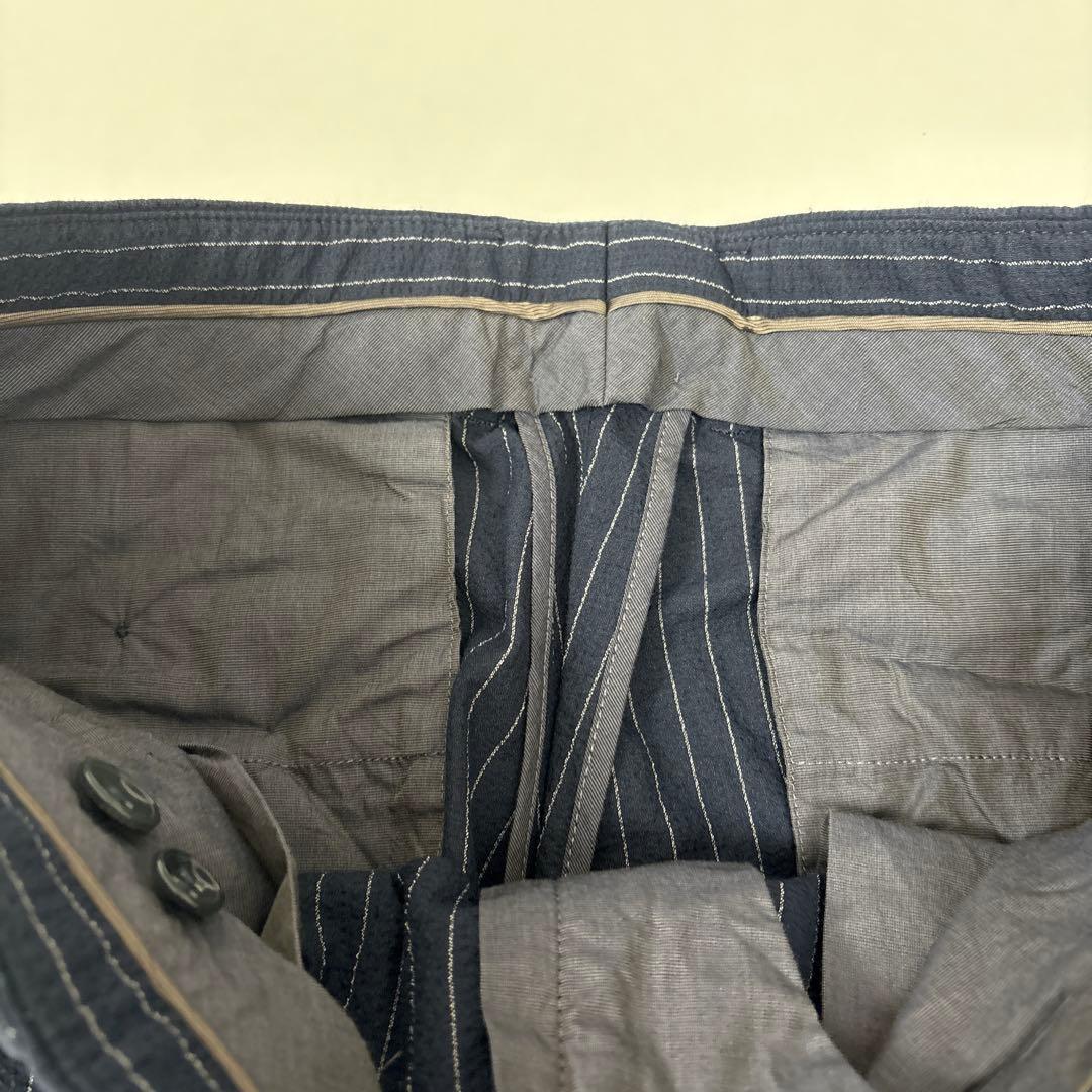 GIORGIO ARMANI ネイビー ストライプ ビジネススーツ セット48R