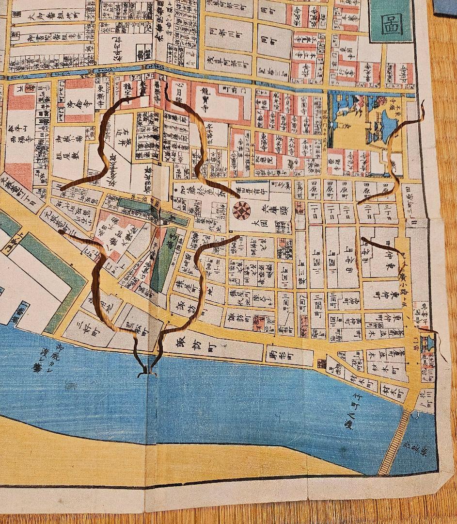 江戸切絵図【浅草御蔵前辺】尾張屋清七 古地図