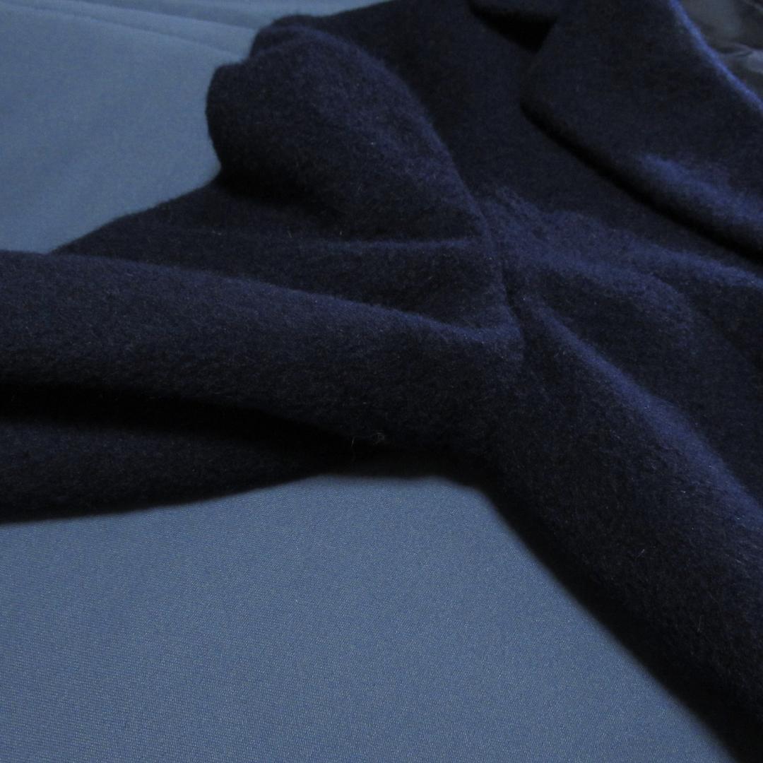 アルアバイル アンゴラブレンド チェスターコート Ⅰ 紺 上質 上品 秋冬