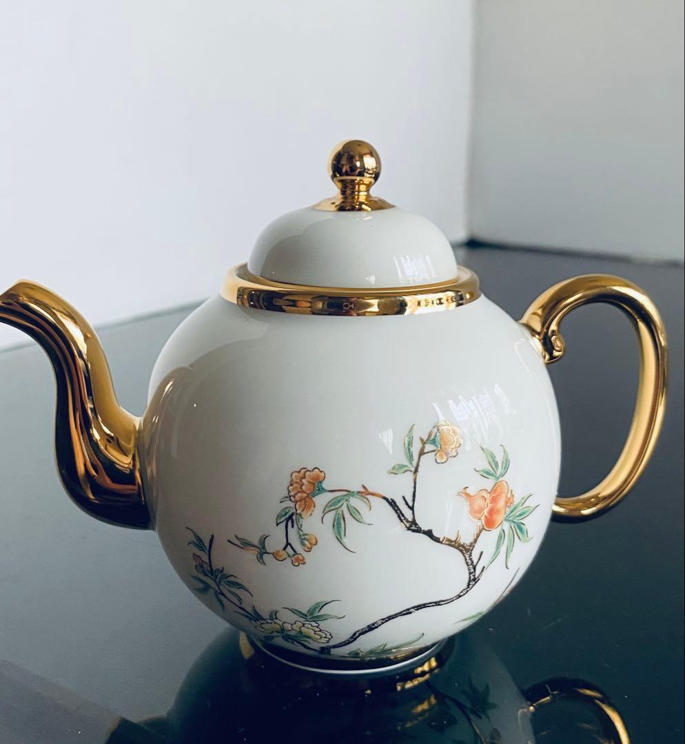 新品◆AURATIC 国瓷永丰源　ティーポット カップ＆ソーサー 高級茶器セット