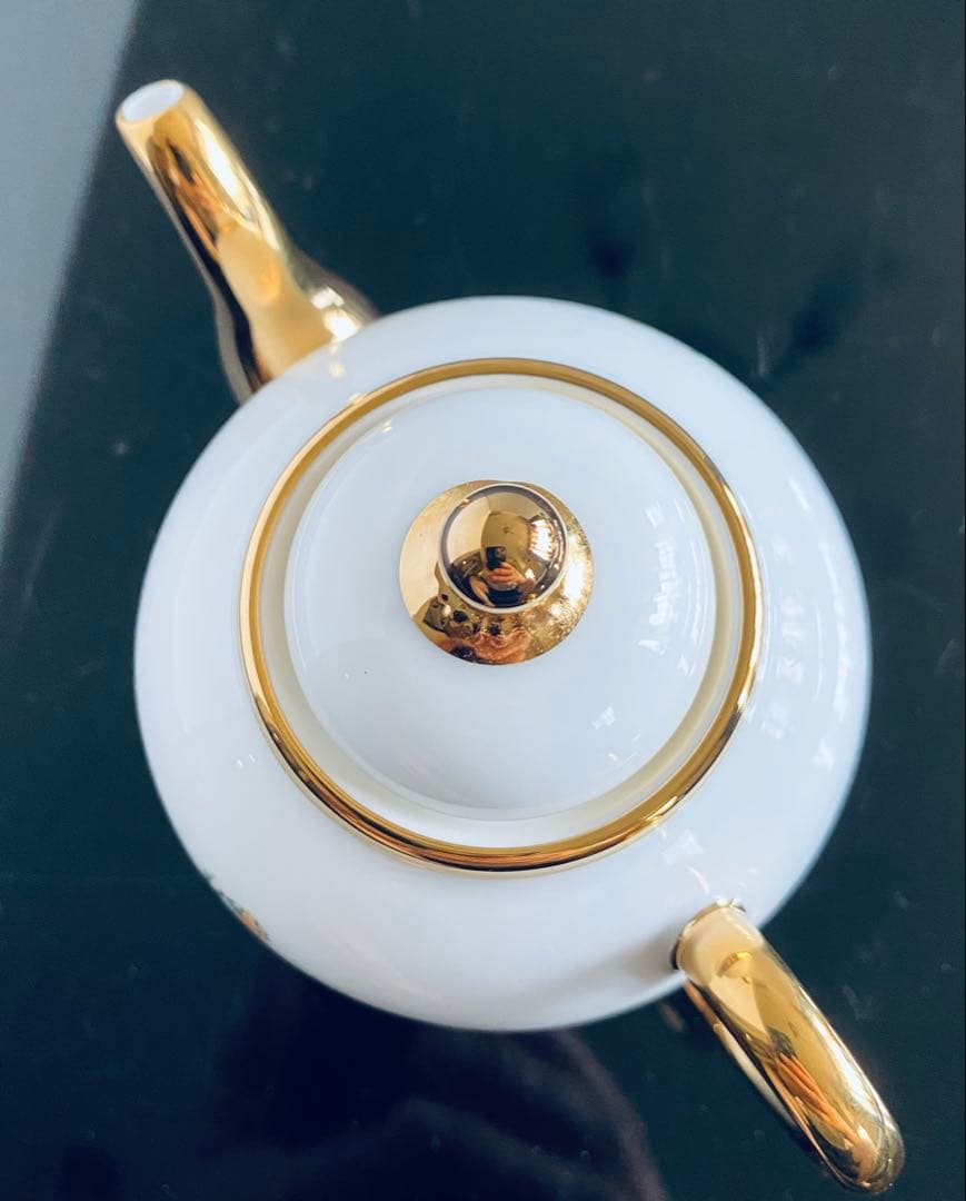 新品◆AURATIC 国瓷永丰源　ティーポット カップ＆ソーサー 高級茶器セット