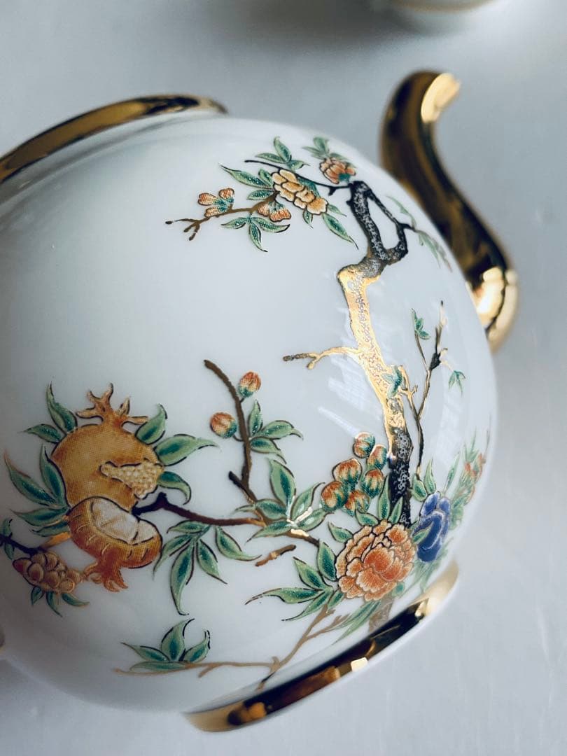 新品◆AURATIC 国瓷永丰源　ティーポット カップ＆ソーサー 高級茶器セット