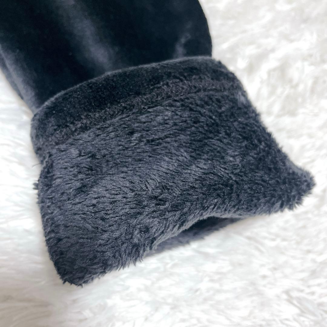 アヤン　ストレッチベロアレギンス カワウソ　38 ブラック