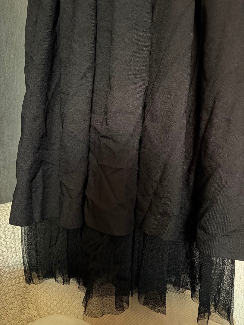 25FW コムデギャルソンコムデギャルソン ポリ縮 ジャンパースカート