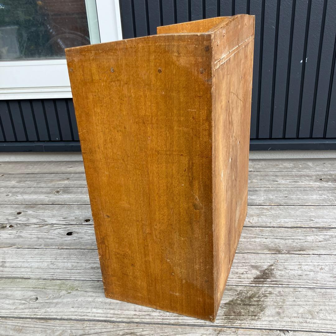 ヴィンテージ 木製 収納棚 10棚 1引き出し