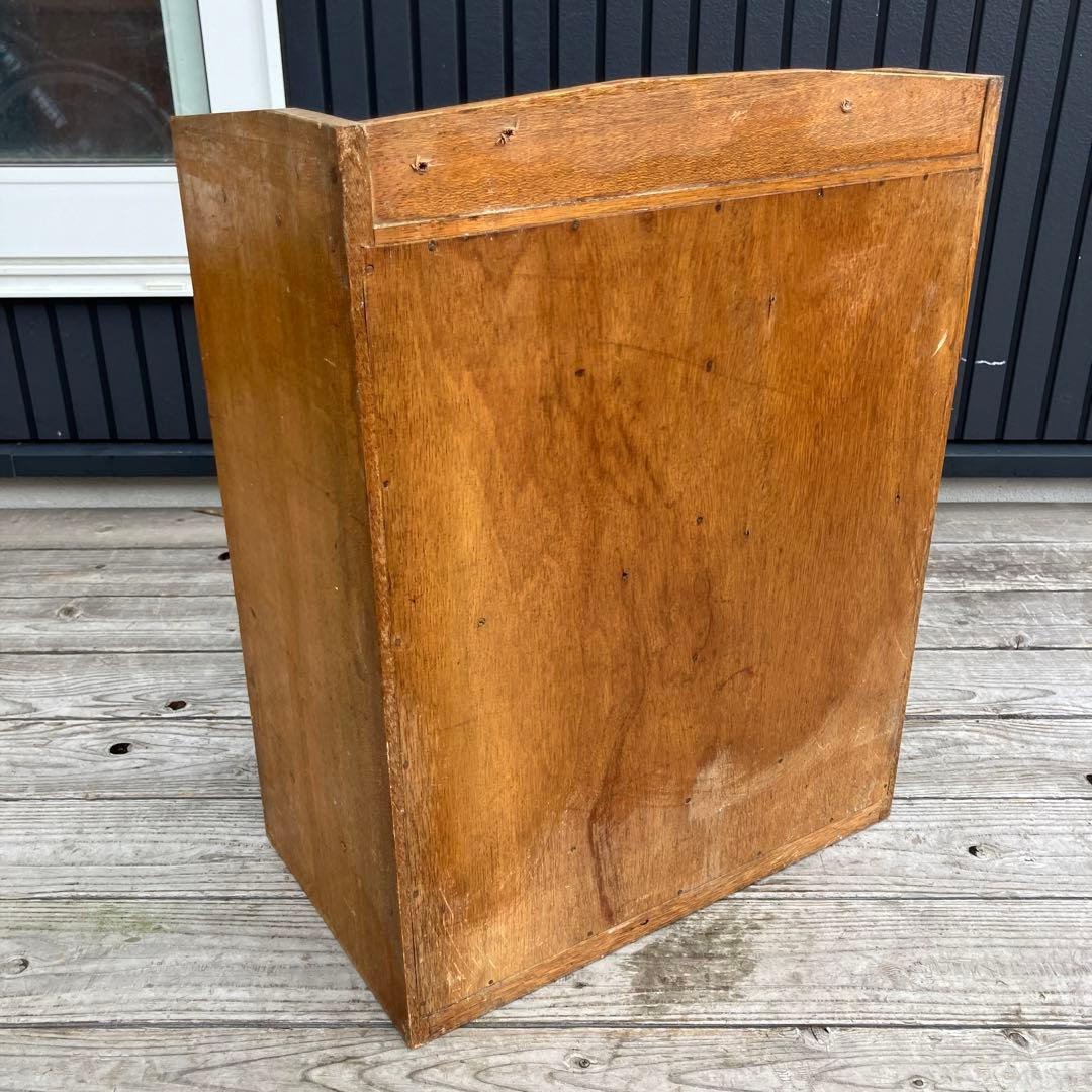 ヴィンテージ 木製 収納棚 10棚 1引き出し