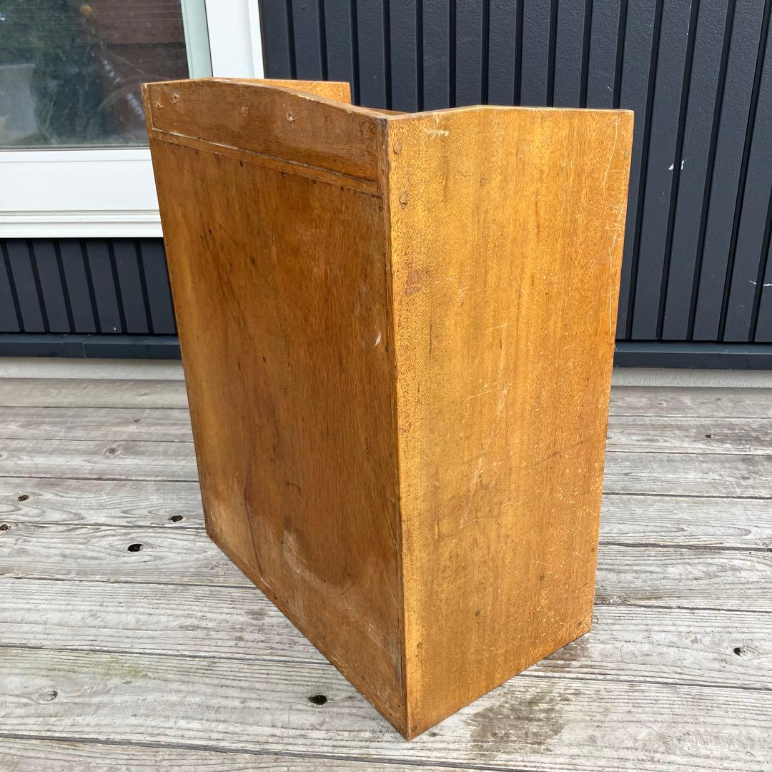 ヴィンテージ 木製 収納棚 10棚 1引き出し