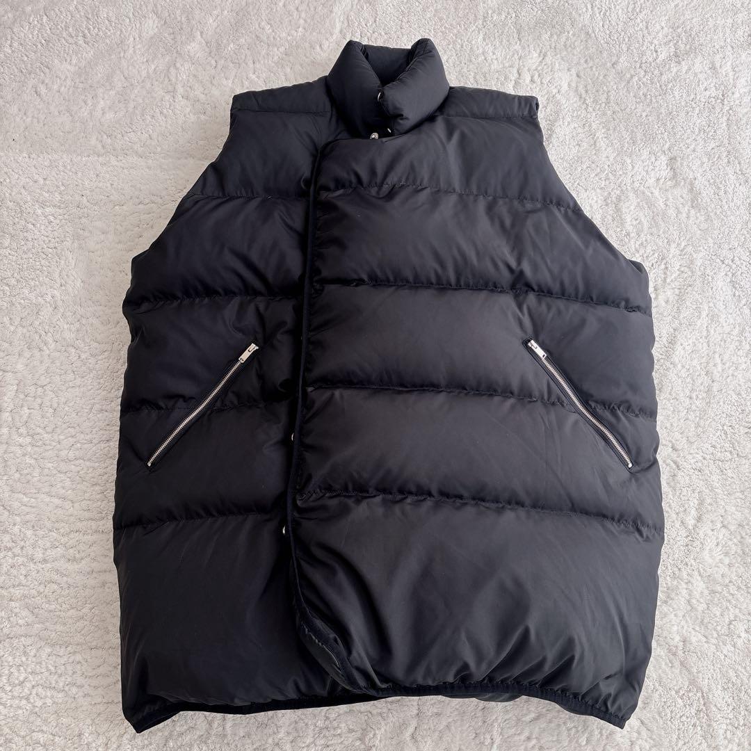 【大人気】NEARbyME ニアバイミー　オーバーサイズ ダウンベスト　ブラック